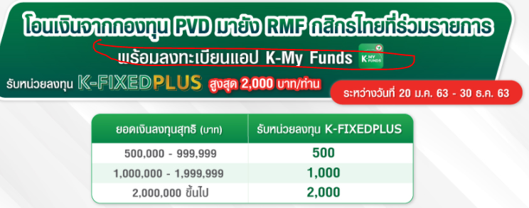 ต้องการโอน กองทุนสำรองเลี้ยงชีพ ไป Rmf แบงค์ไหนมีโปรโมชั่นบ้างครับ - Pantip