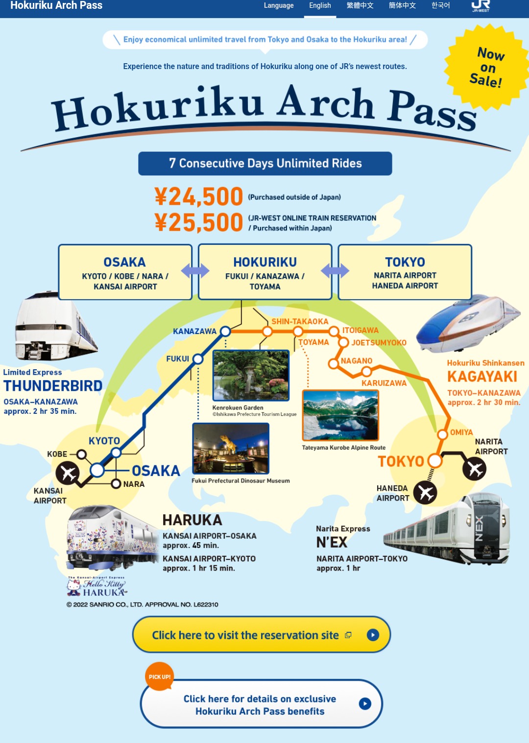 Rail Pass Hokuriku Arch Pass Tokyo Osaka 2024   S4m5h2256hzjQ6VDf91A9 O 