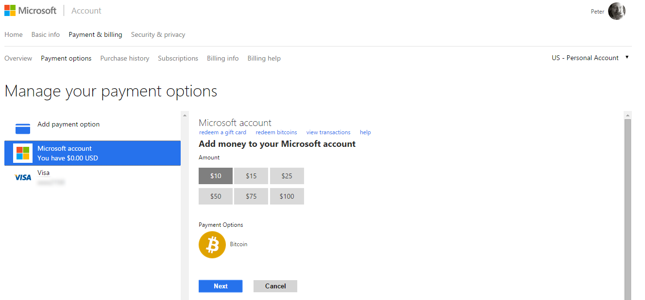 Microsoft ยอมรับการจ่ายเงินด้วย Bitcoin สำหรับซื้อสินค้าดิจิทัล - Pantip
