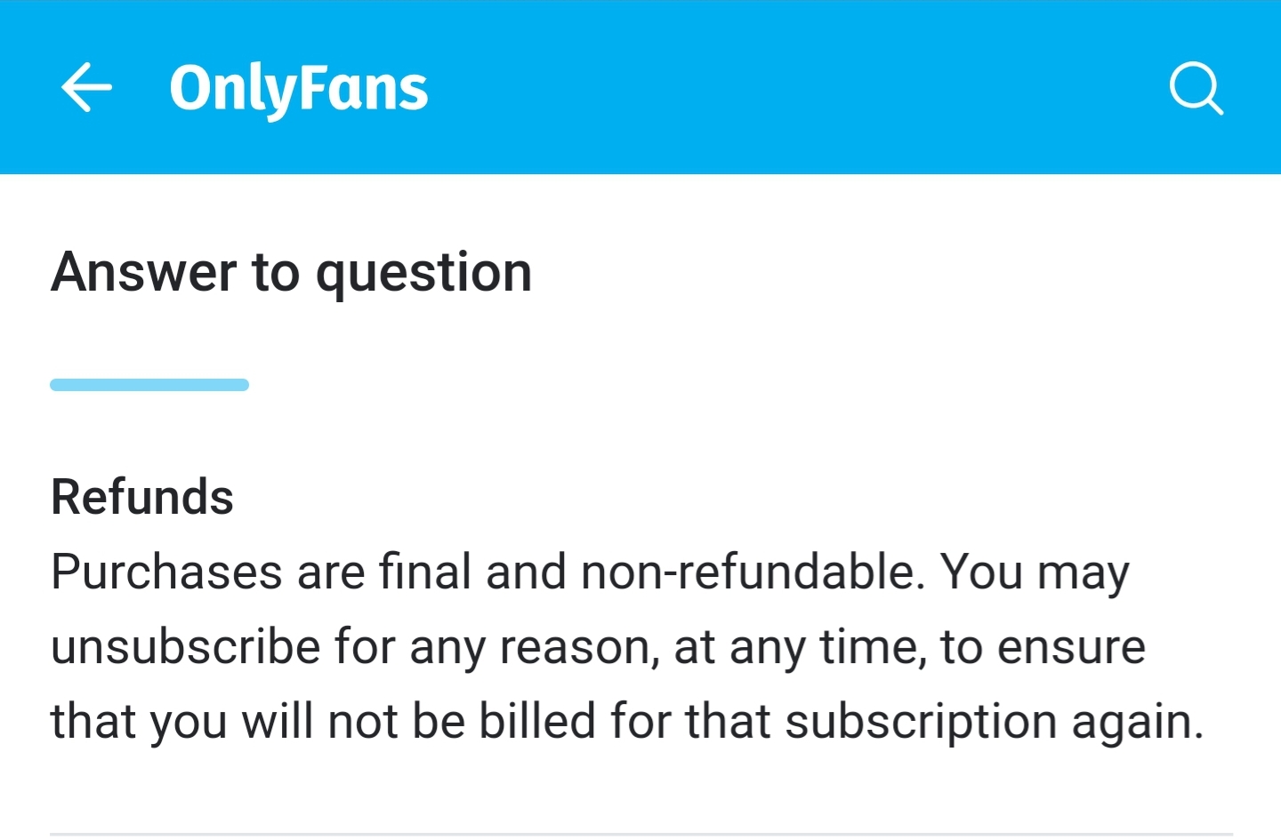Unsubscribe from onlyfans
