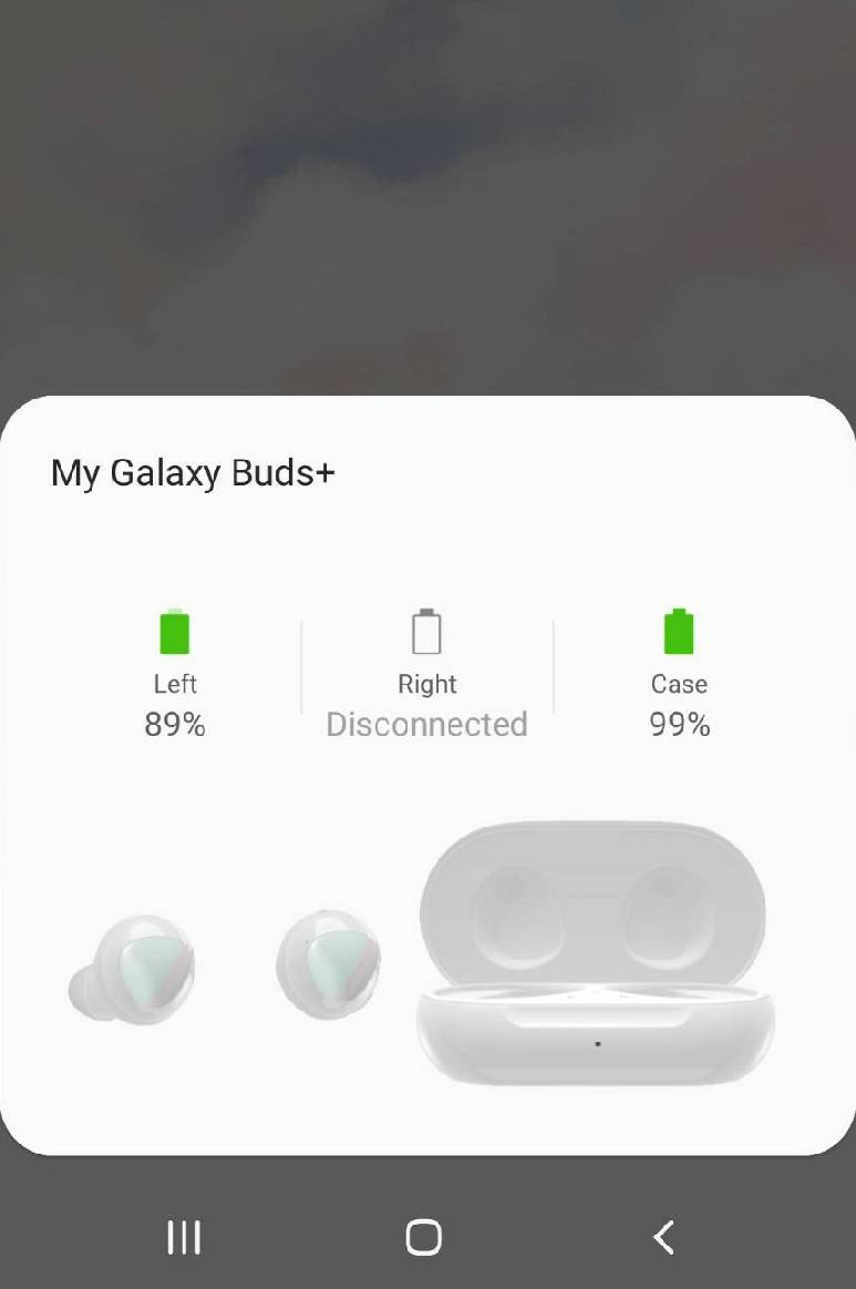 Right galaxy bud discount disconnected