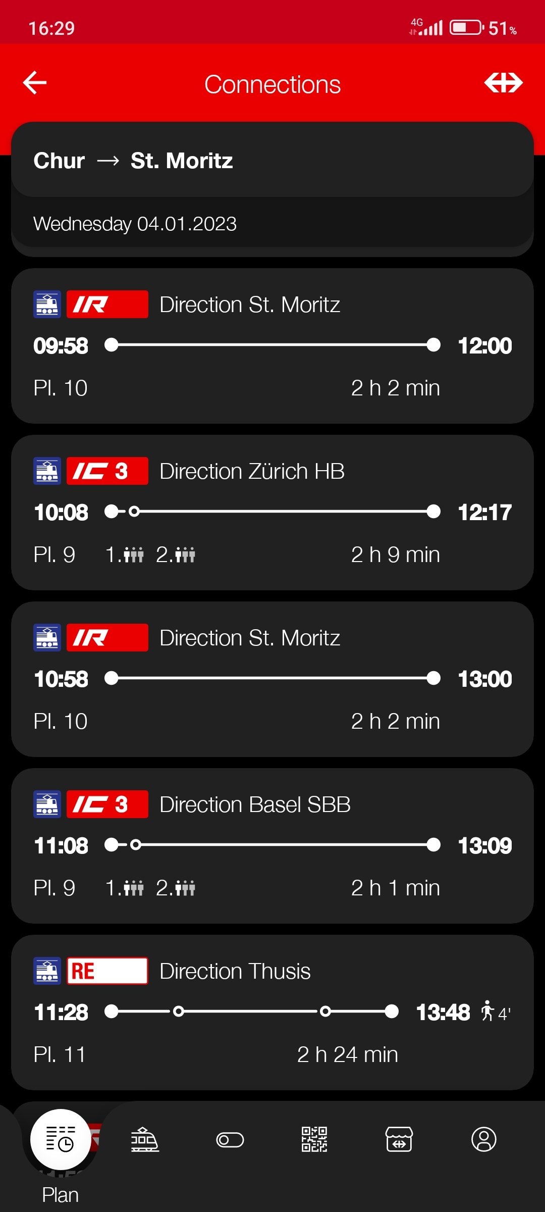 ขอปรึกษาแผนรถไฟ Bernina Express Chur-Tirano-Lugano + Glacier Express จาก  Lugano-Bellinzona-Andermatt-Zermatt Ok ไหมครับ - Pantip