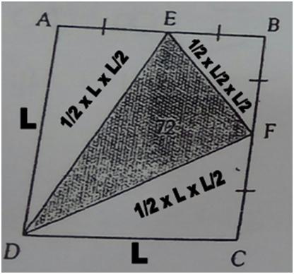 มีแค่พื้นที่สามเหลี่ยม จะหาพื้นที่สี่เหลี่ยมจตุรัสได้อย่างไร - Pantip