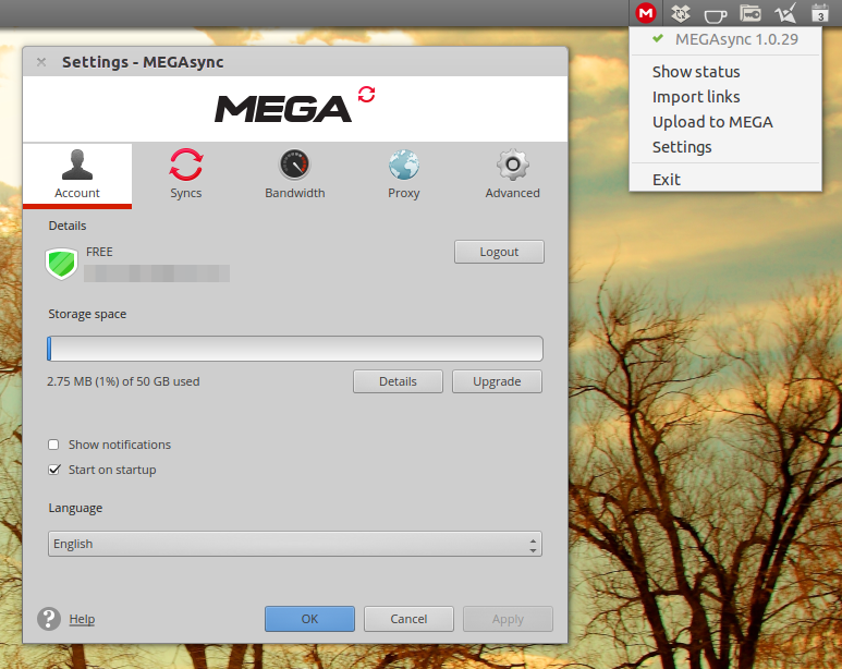 MEGAsync 4.9.5 for apple instal