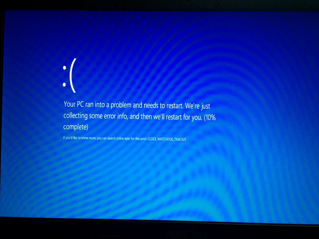 Critical service failed windows