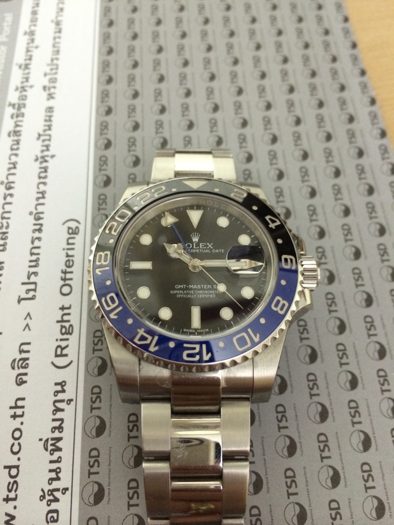 Rolex Submariner Ceramic Date Rolex GMT Black and Blue Pantip