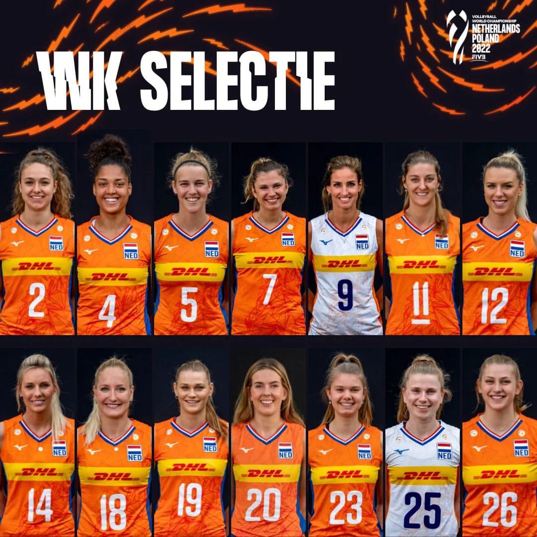 [NED] รายชื่อ 14 สาวเจ้าภาพส้มส้ม (เนเธอร์แลนด์) ลุย Women's WCH 2022 ...