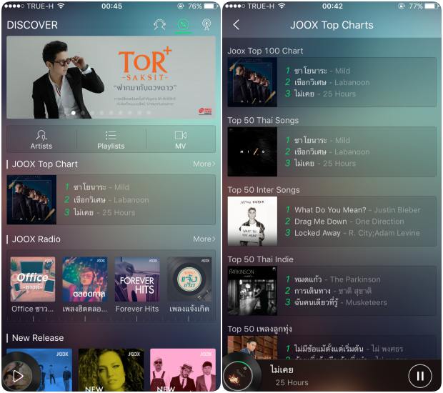 Joox : แอพฟังเพลงฟรี ดาวน์โหลดมาเก็บในเครื่องได้ และถูกลิขสิทธ์ด้วย !! -  Pantip