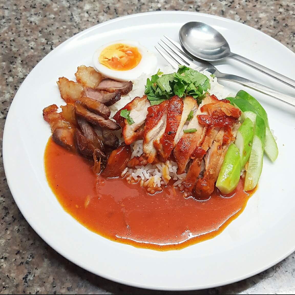 ทำเองสิคะ ☆ข้าวเนื้อแดง เมนูฮาลาล สูตรมาจาก:ข้าวหมูแดง ทำเสร็จมา  ดีงามมากมาย - Pantip