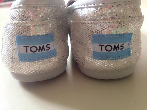 silver sparkly toms