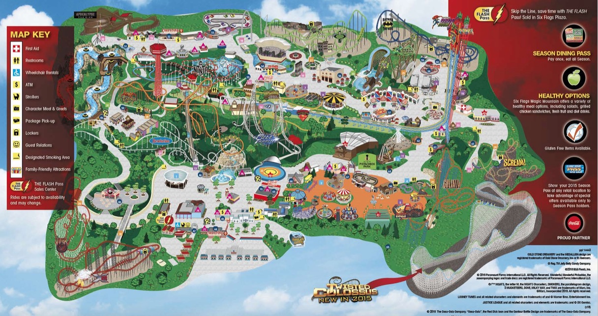 Magic Mountain Map 2025