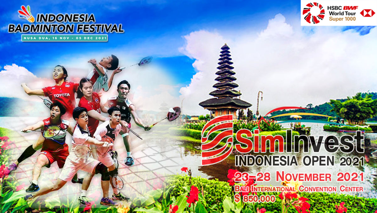 เชียร์สด ! แบดมินตัน SimInvest Indonesia Open 2021 รอบ 32 คน 23 พ.ย