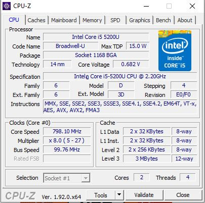 Core I5 Gen5 5200u ต องใส Ram Bus เท าไหร Pantip