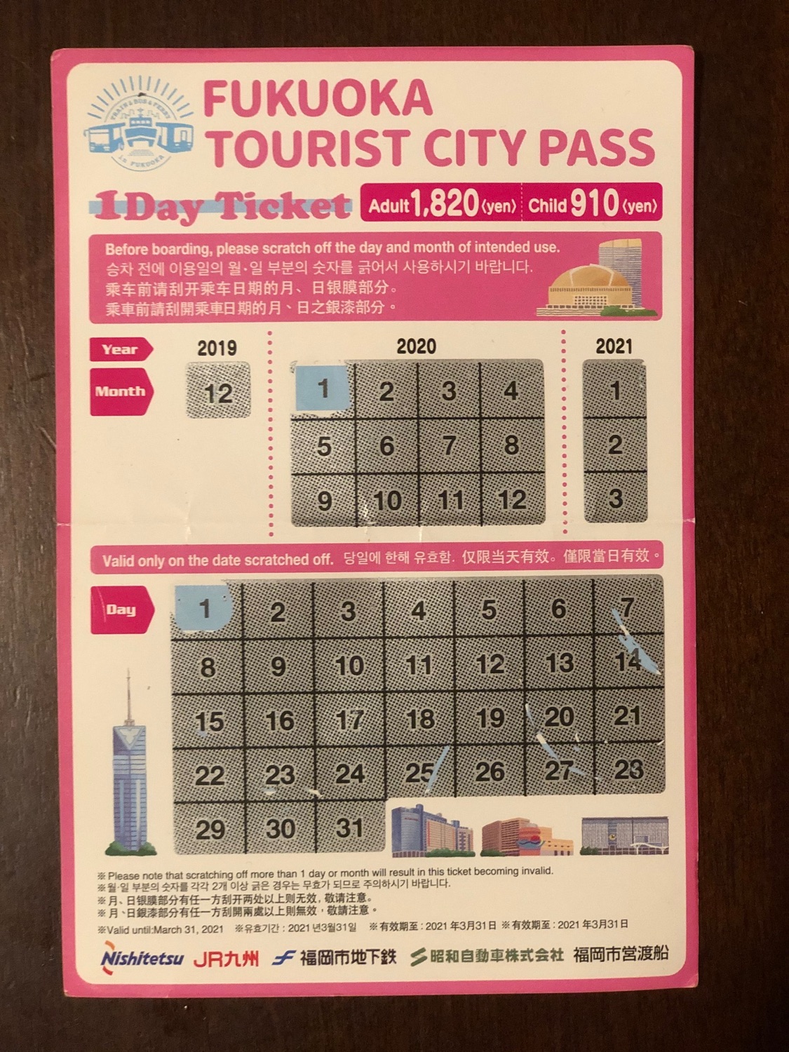 fukuoka tourist city pass dazaifu