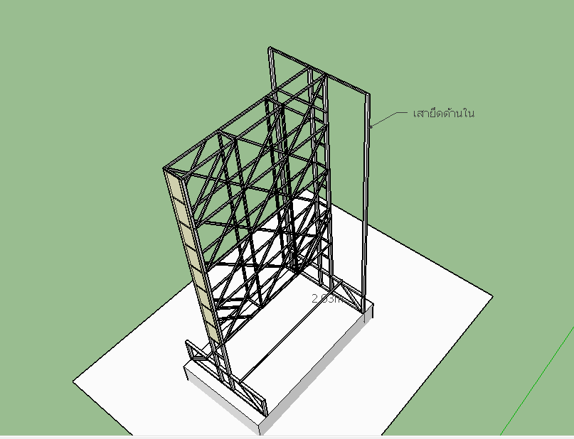 โครงป้ายเหล็ก สูง 5 เมตร กว้าง 3 เมตร ทำแบบนี้ จะแข็งแรงไหม - Pantip