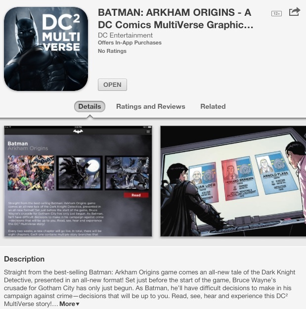 DC ออก interactive digital comics แนว 