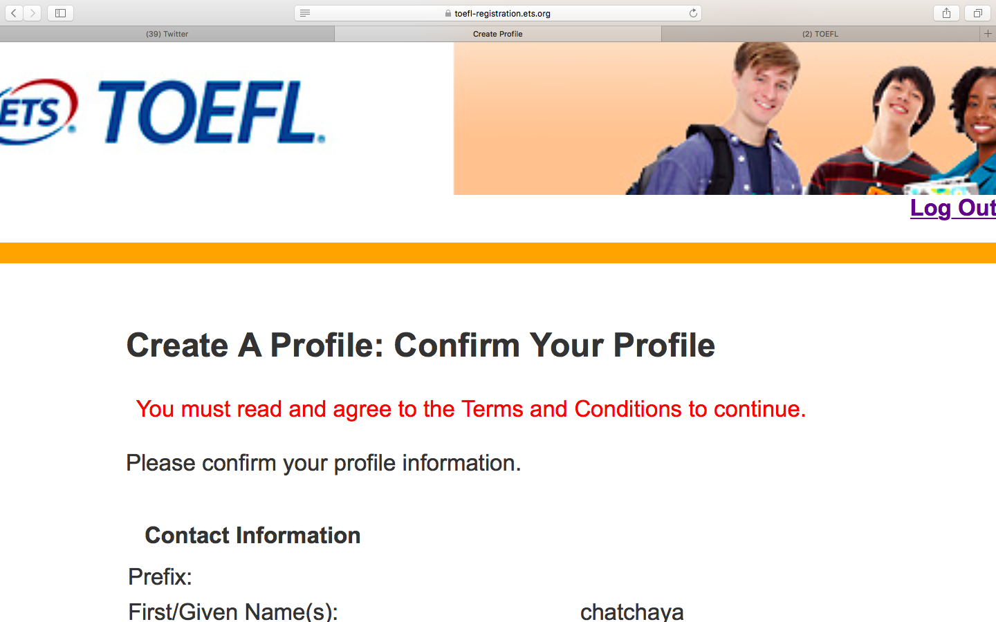 ใครเคยสมัคร Toefl ออนไลน์บ้างคะช่วยเข้ามาดูให้หน่อยค่ะ พลีส TT - Pantip