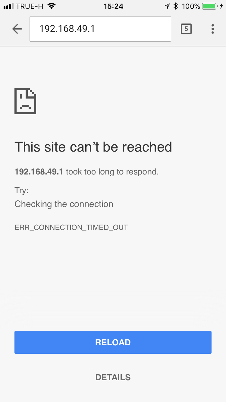 site took too long to respond chrome