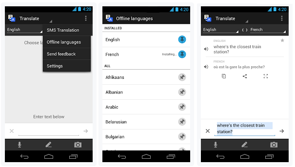 Google Translate เวอร์ชั่นแอนดรอยด์ เพิ่มการใช้งานออฟไลน์ - Pantip