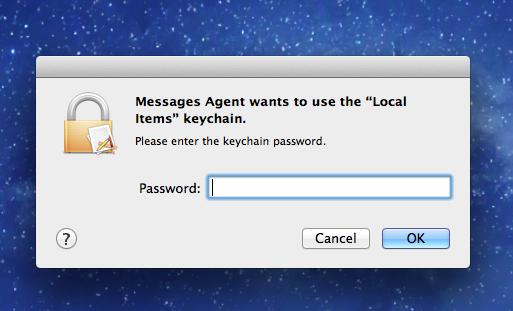 [HELP ME] ลง Mac Osx ตัวใหม่แล้วมันขึ้นให้ใส่ key chain password ตลอด