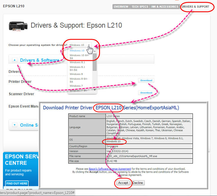 download epson drivers for windows 10