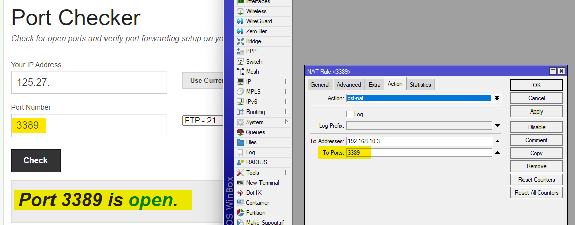 Forword port ไม่ได้สักที (มือใหม่ แนะนำด้วยครับ) - Pantip