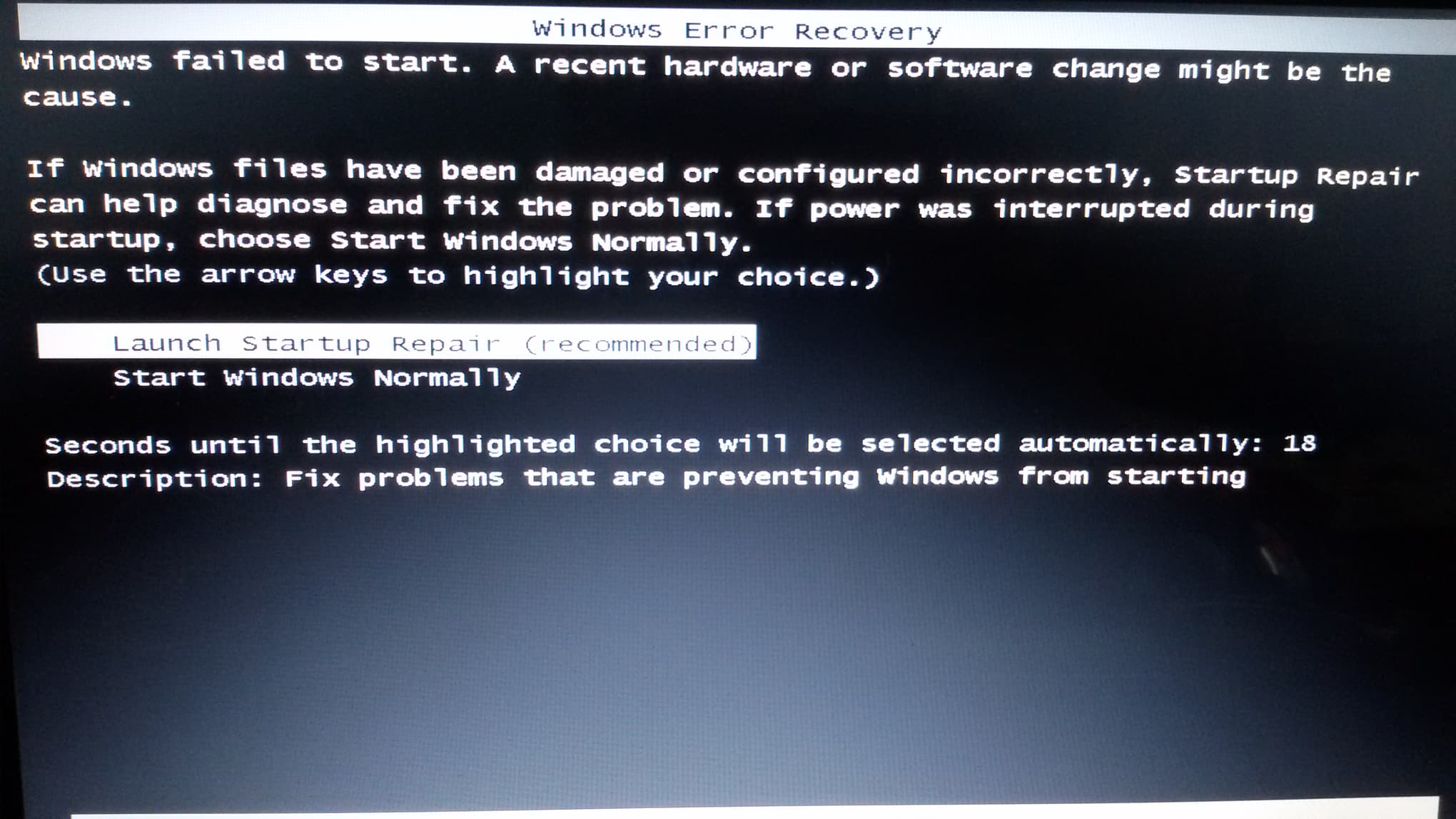 โน้ตบุ๊คขึ้นคำว่า Windows Error Recovery ทำไงดีครับ - Pantip