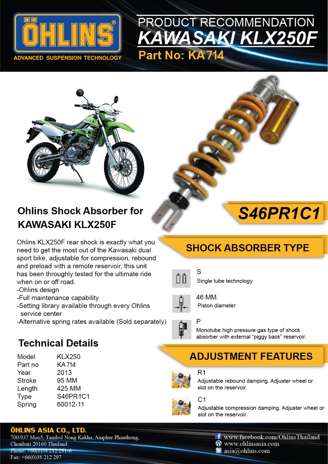 Ohlins Ka Klx F Pantip