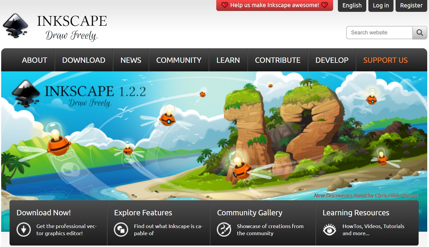 Inkscape โปรแกรมฟรีช่วยออกแบบสร้างสรรค์งานกราฟิกแบบ Vector - Pantip