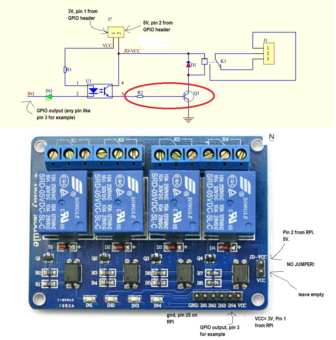 4 relay module схема