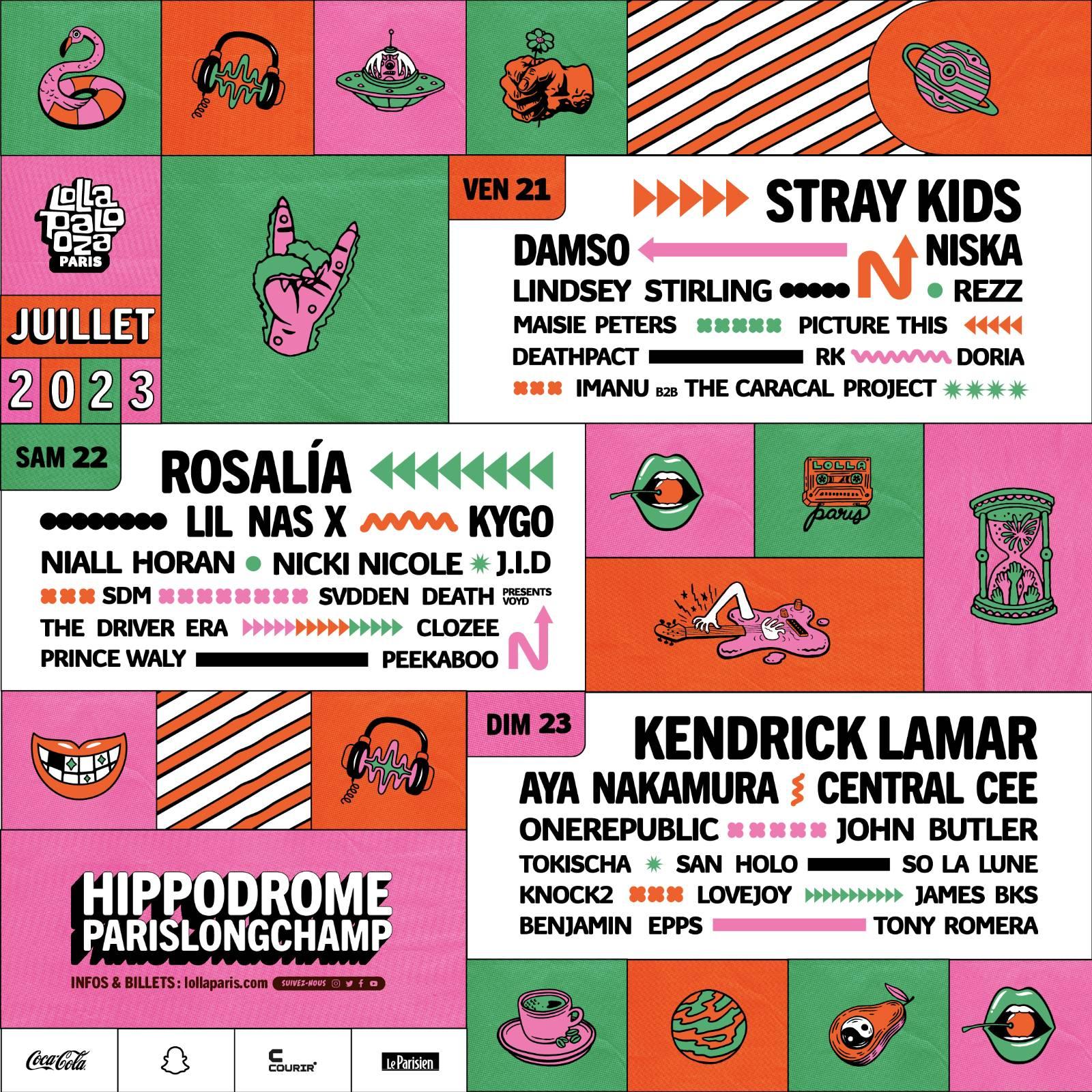 Stray Kids มีรายชื่อเข้าร่วมงานเทศกาลดนตรี Lollapalooza Paris 2023 🎉