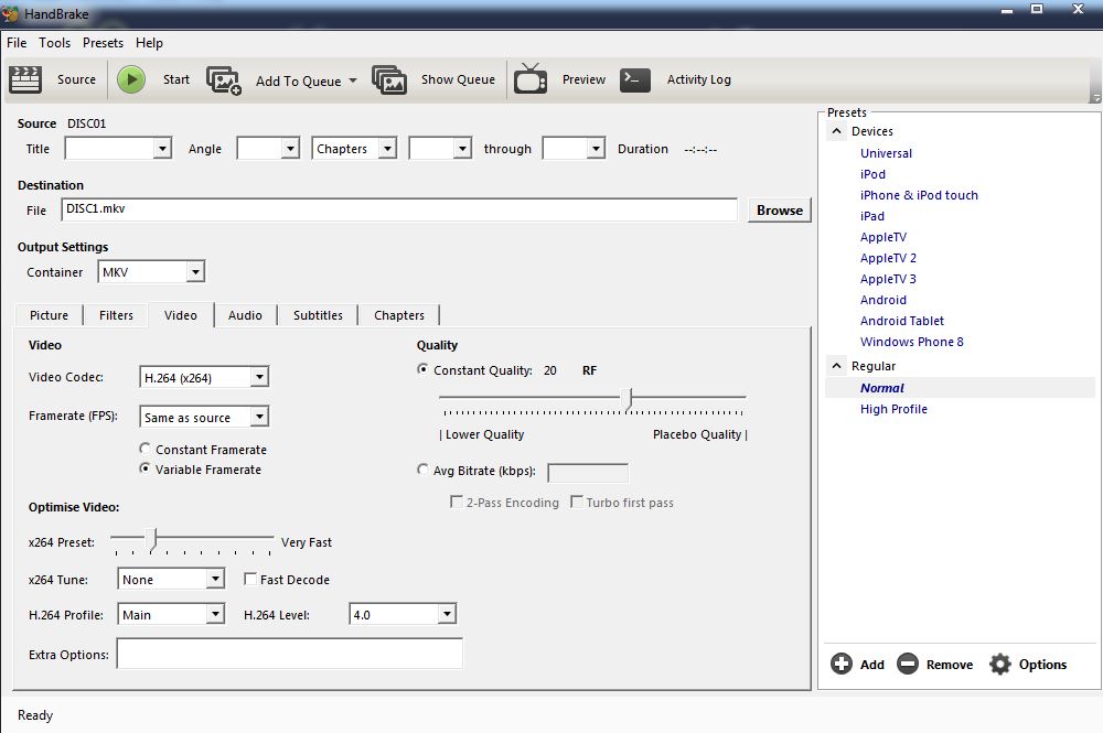 ขอถามค่ะมีภาพให้ดู เราแปลง Dvd Blu-Ray Iso ให้เป็น Mkv ด้วย Handbrake -  Pantip