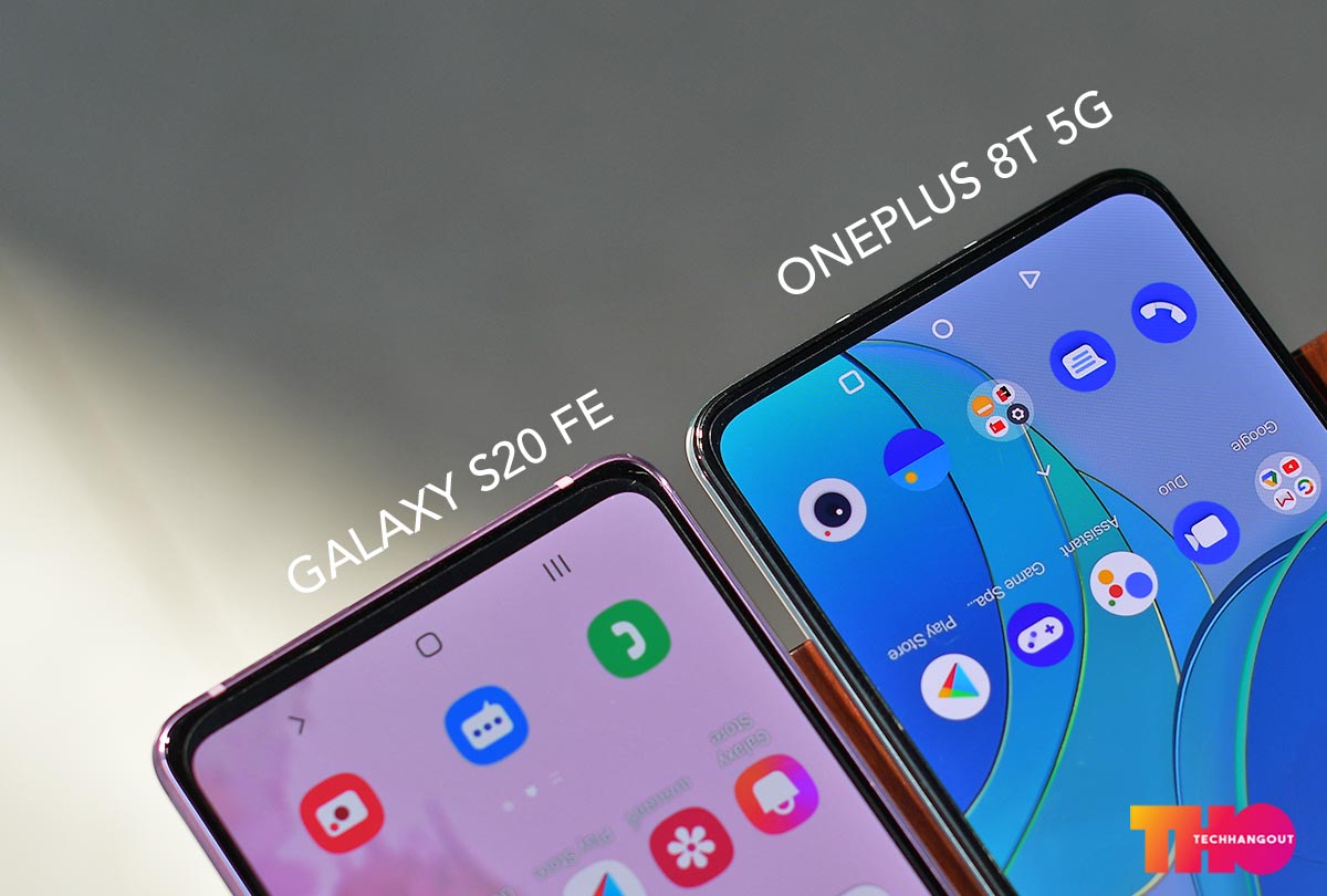 one plus 8t vs samsung s20 fe 5g