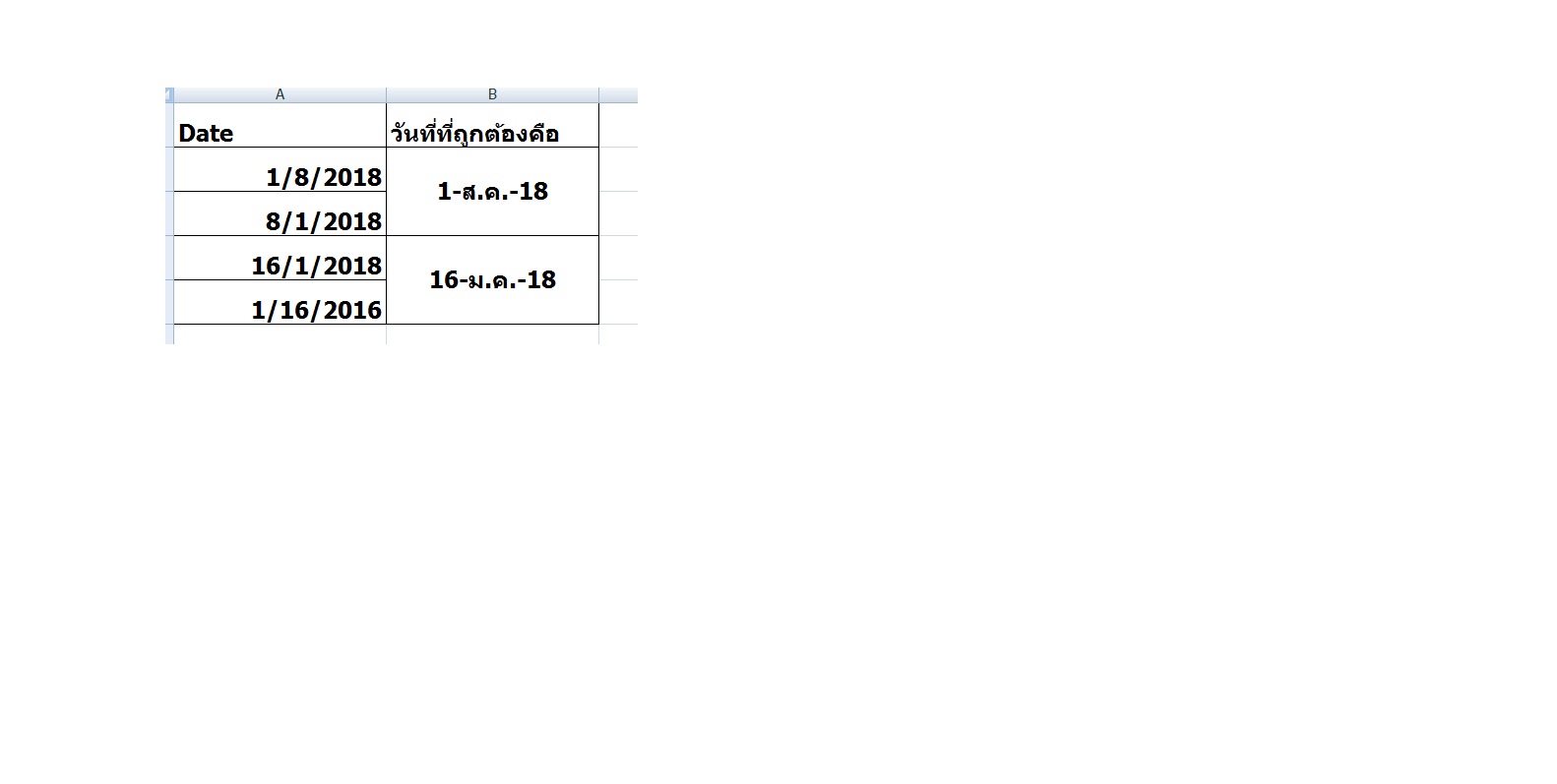 สอบถามวิธีการแก้ไข Format วันที่ใน Excel - Pantip