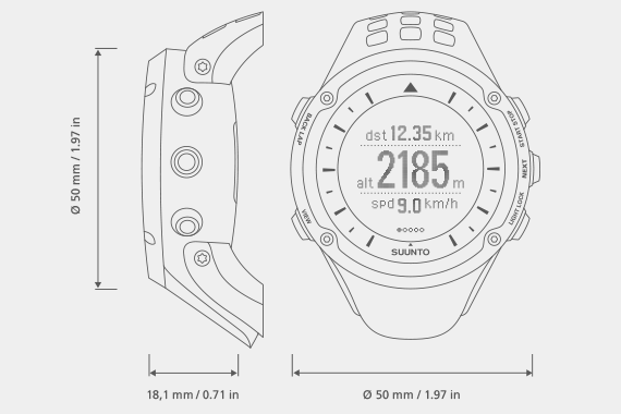 Диаметр часы. Suunto часы чертеж. Габариты часов наручных. Диаметр корпуса часов. Ширина наручных часов.