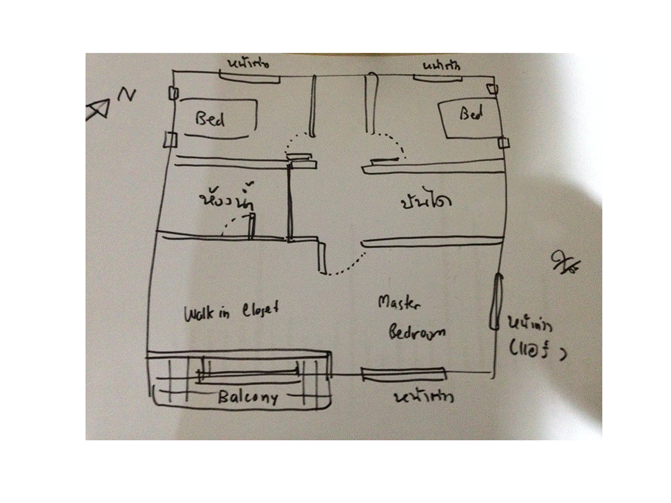 ช่วยออกแบบห้องนอนให้หน่อยครับ (ถ้าถูกฮวงจุ้ยยิ่งดี) - Pantip