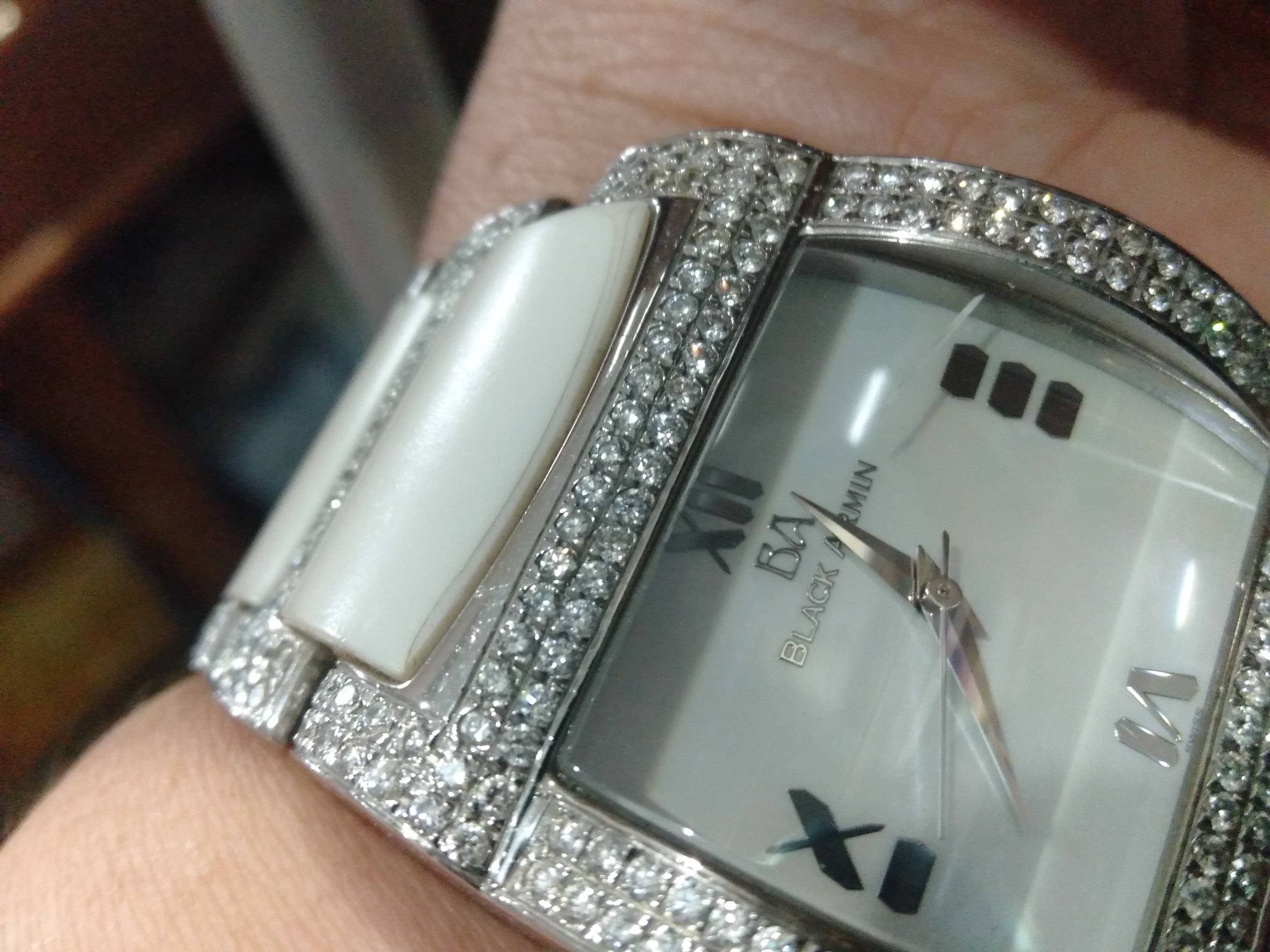 Black armin 2024 diamond watch