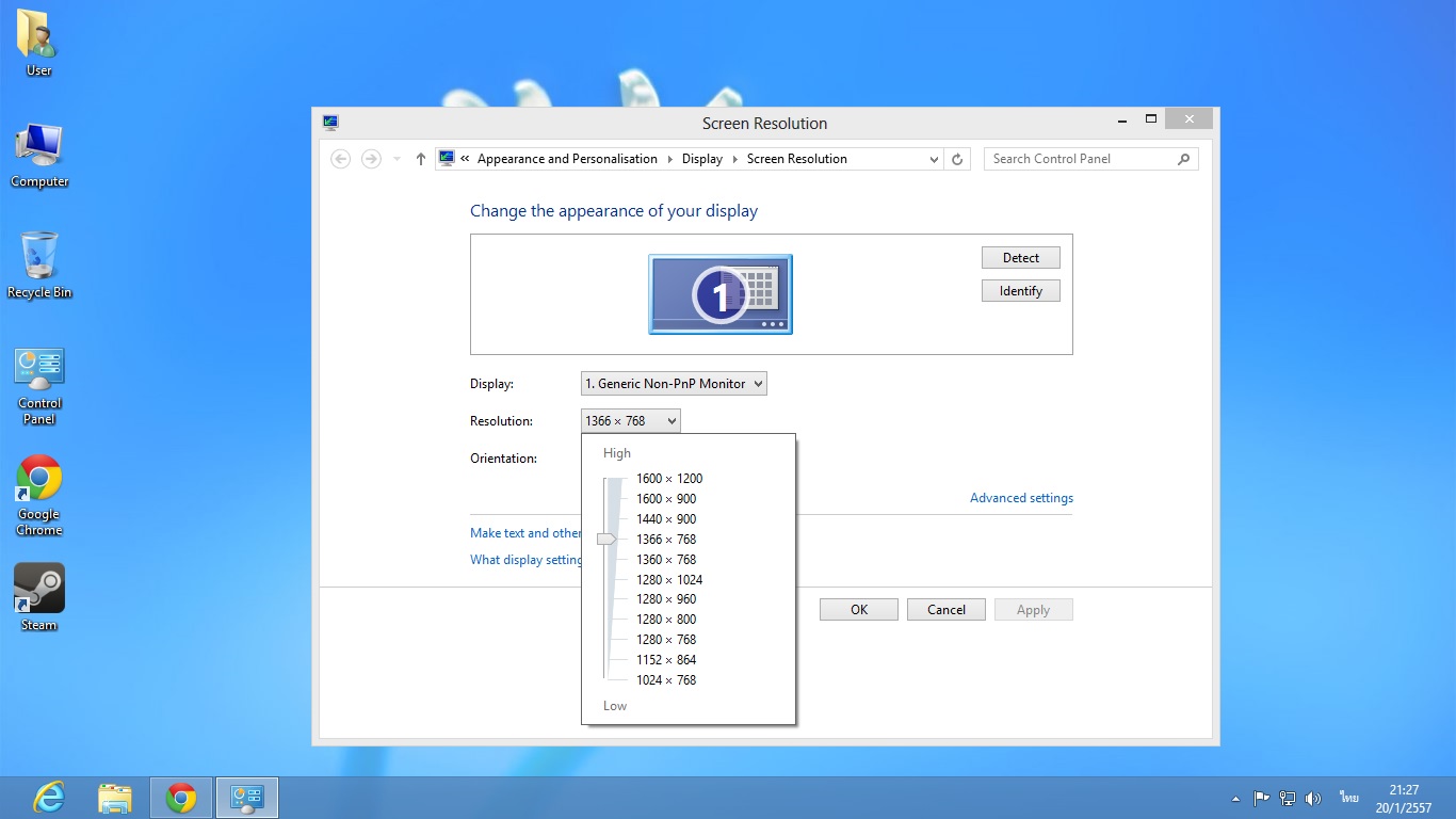 หน้าจอตั้งความละเอียด 1980*1080 ไม่ได้ - Pantip