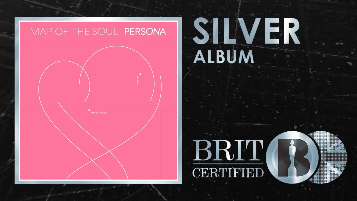 Soul persona. Альбом БТС mots persona. Silver album Brit certified. BTS — Map on the Soul: persona фдигь. Brit albums Certification.