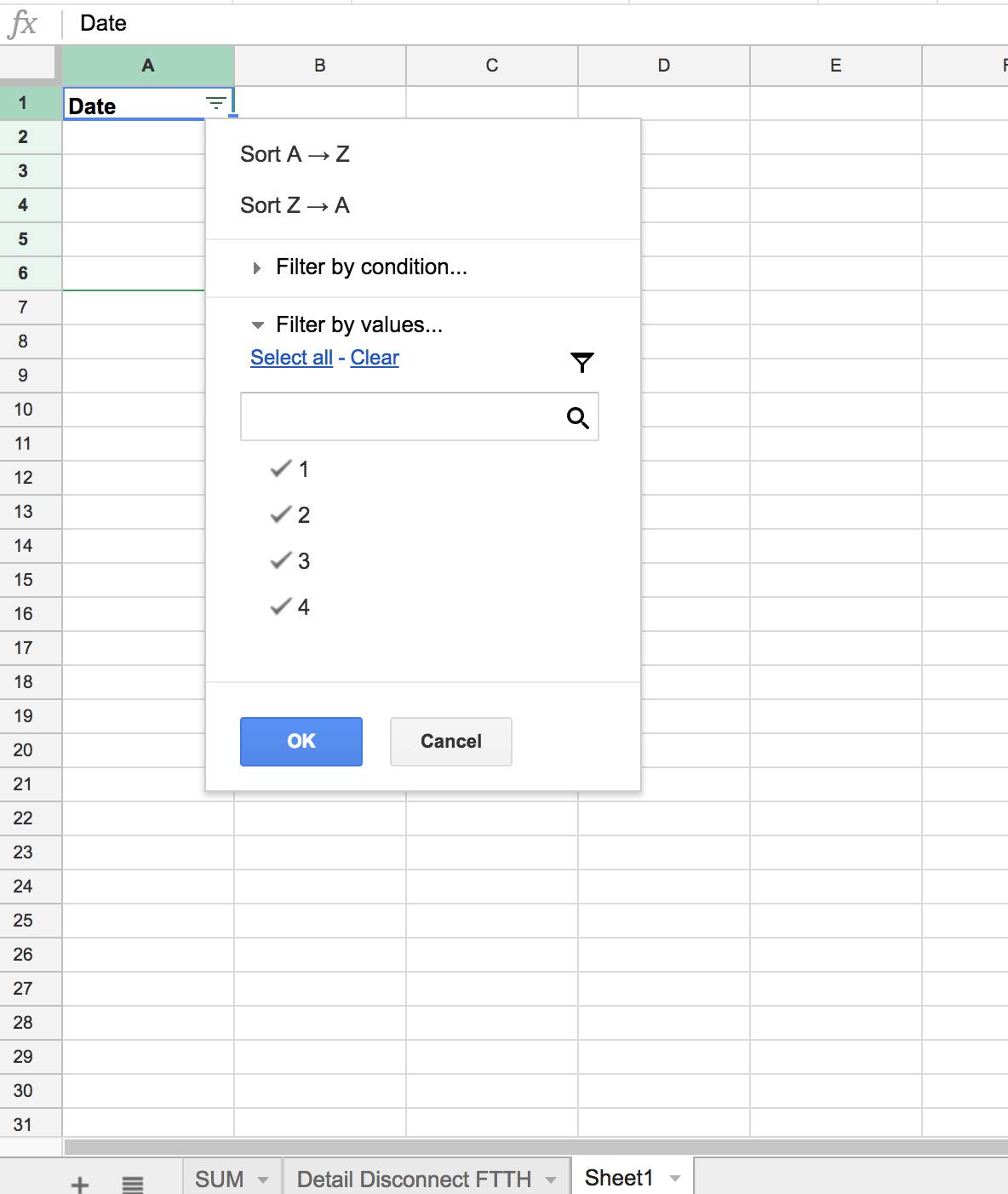 fill in numbers in excel for mac