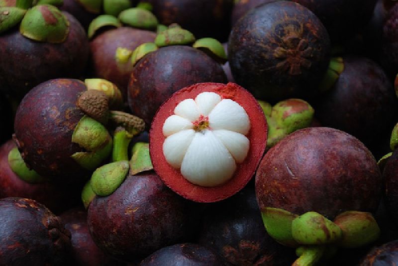 thai fruits, mangosteen