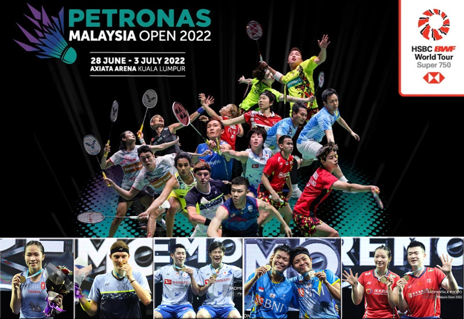 คลิปแบดมินตัน PETRONAS Malaysia Open 2022 รอบ 32 - รอบชิงชนะเลิศ 28 มิ.ย