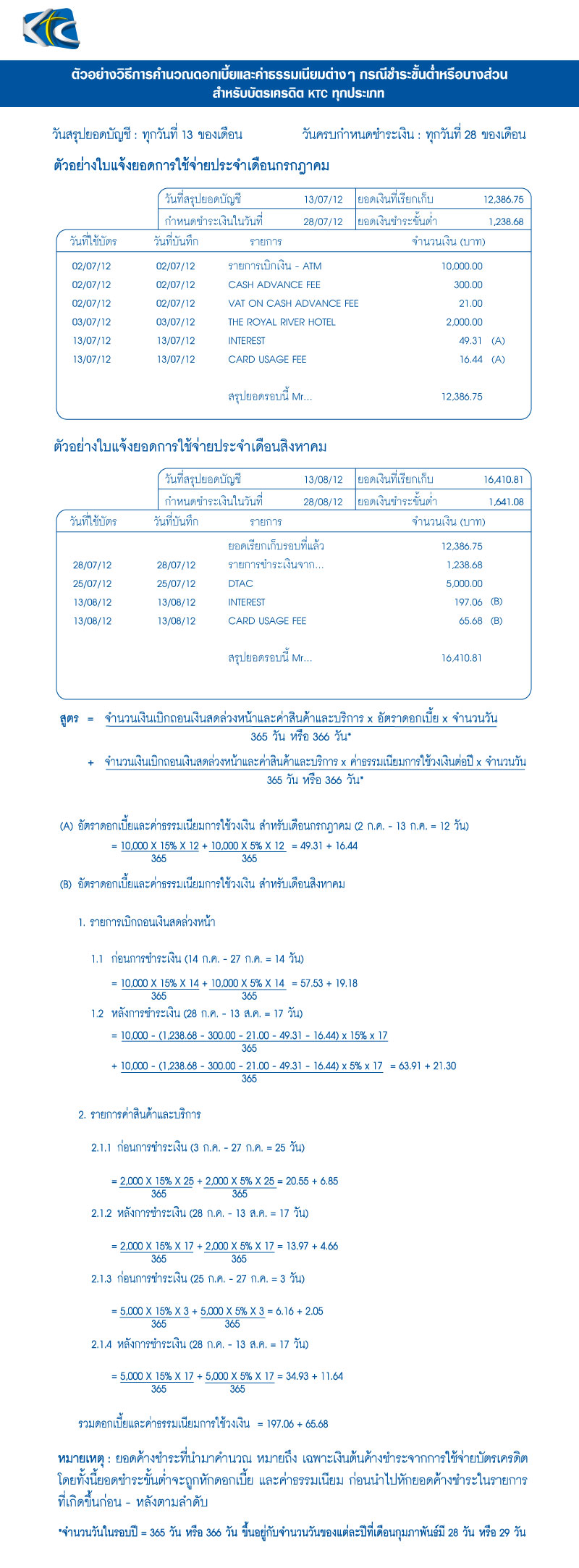 การคิดดอกเบี้ยบัตรเครดิต - Pantip