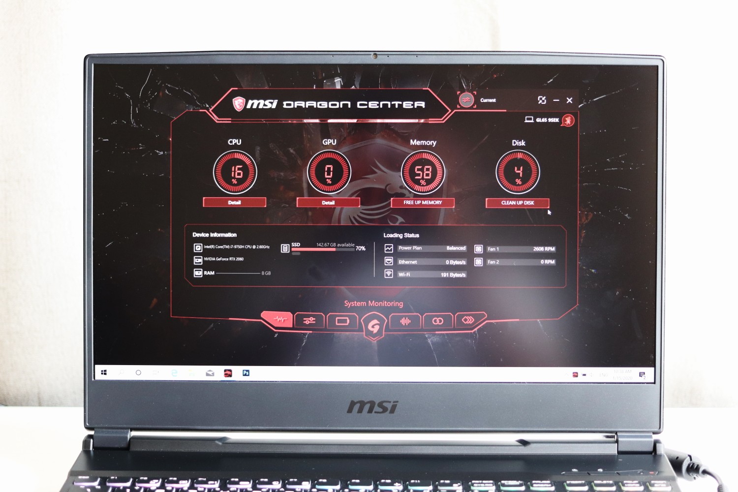 Review MSI GL65 9SEK มากับจอ IPS 120Hz ชิปประมวลผล Intel Core i7-9750H ...