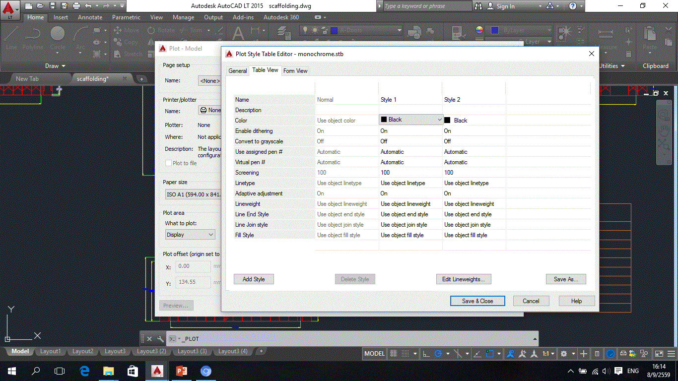 autocad plot style table none autocad plot style table none