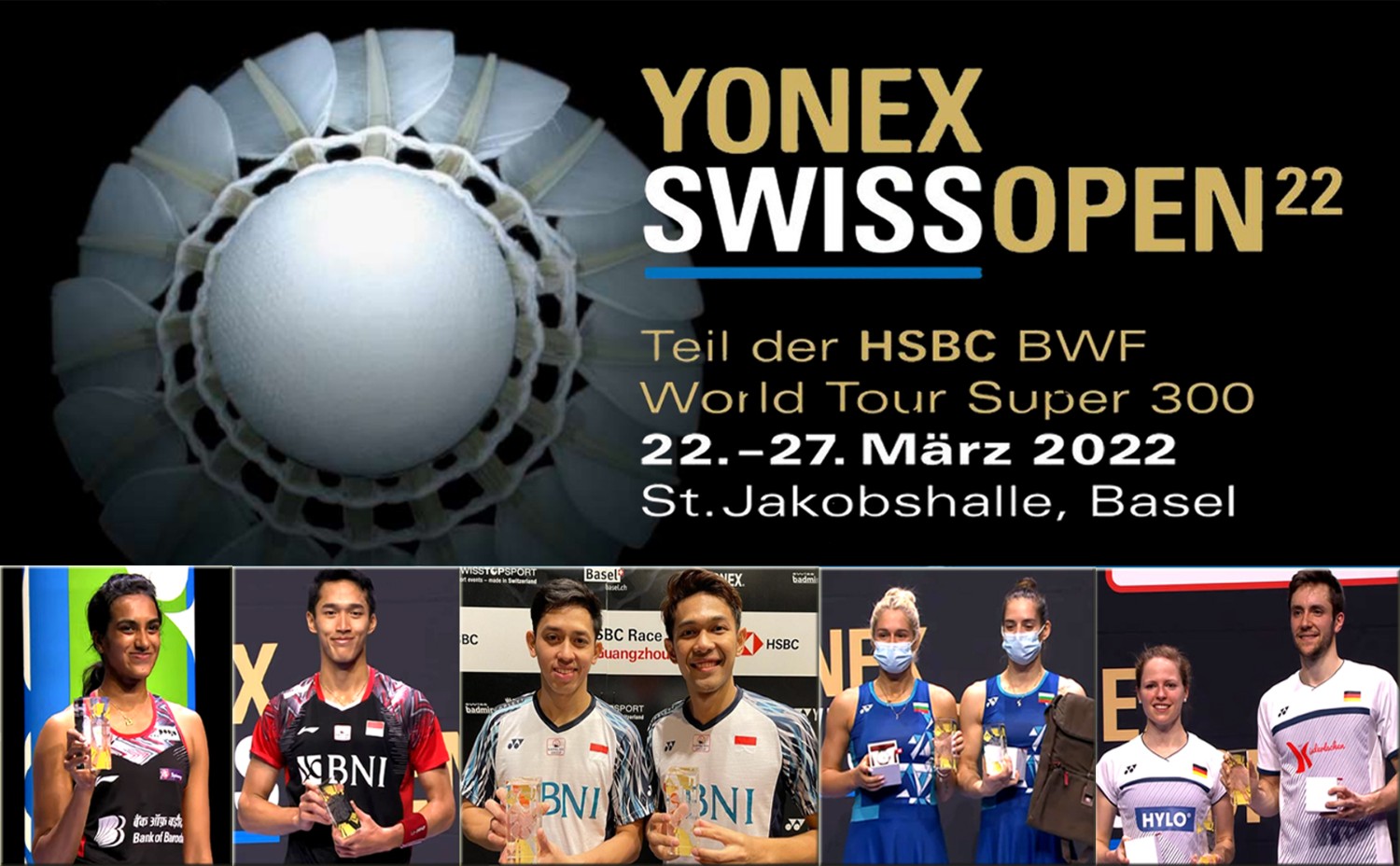 คลิปแบดมินตัน YONEX Swiss Open 2022 รอบ 32 - รอบชิงชนะเลิศ 22 - 27 มี.ค