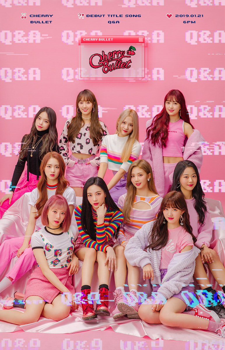 K Pop Cherry Bullet Debut Album 『lets Play Cherry Bullet』 — Title Poster Open Pantip