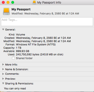 format my passport wd for mac