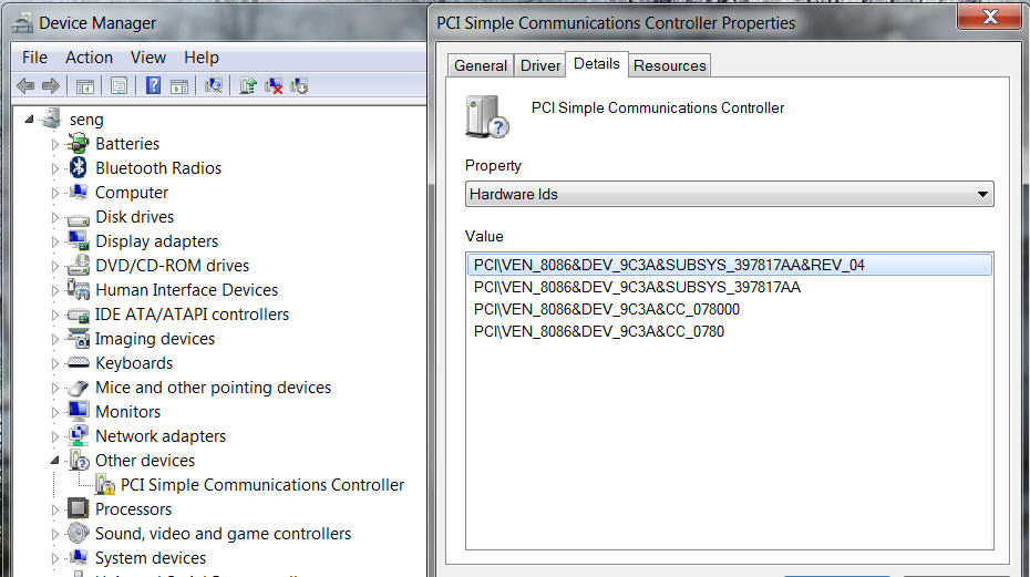 Pci Simple Communication Controller Driver Windows 7 64 Bit