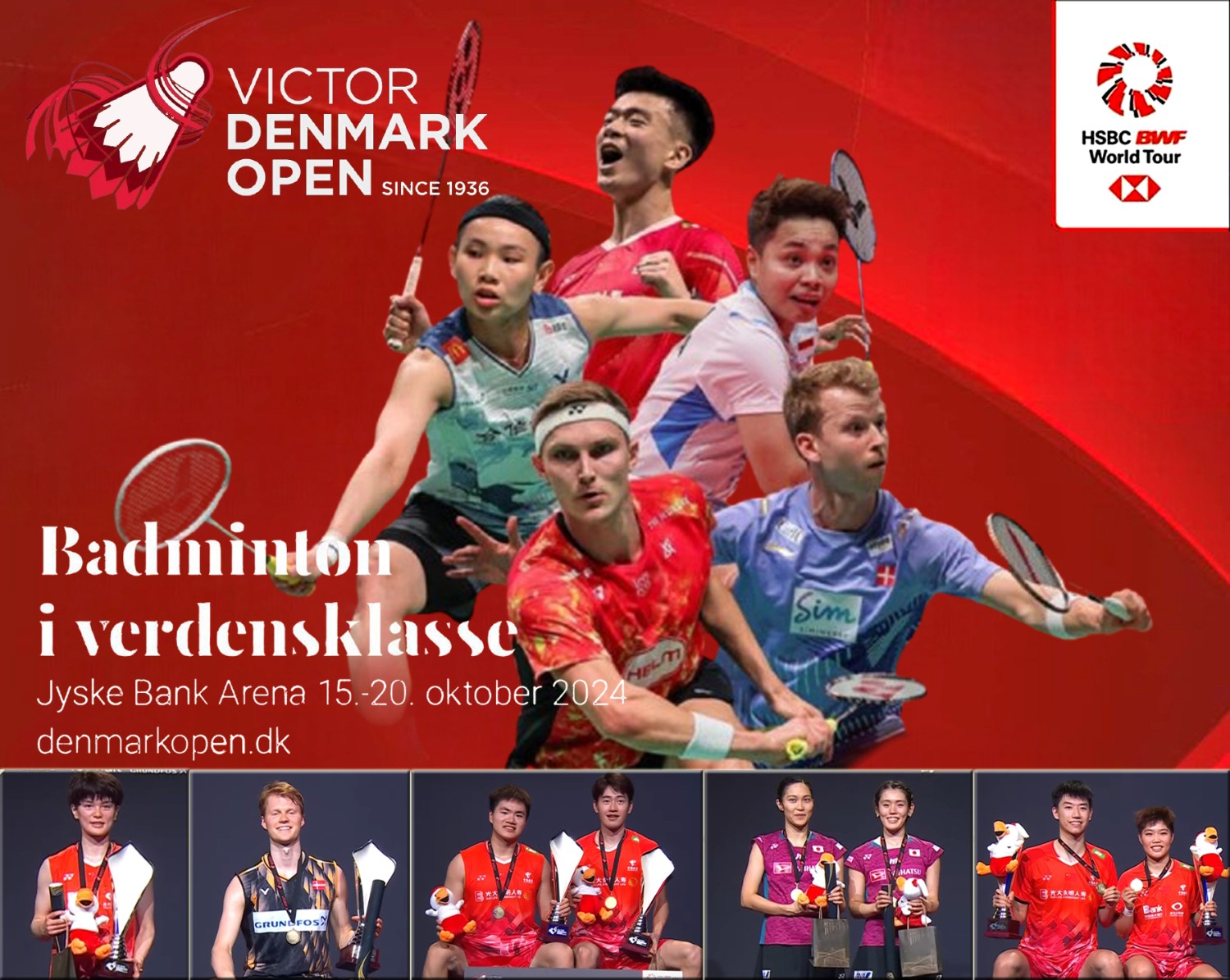 คลิปแบดมินตัน VICTOR Denmark Open 2024 : รอบ 32 - รอบชิงชนะเลิศ [15 - 20 ต.ค. 67] - 